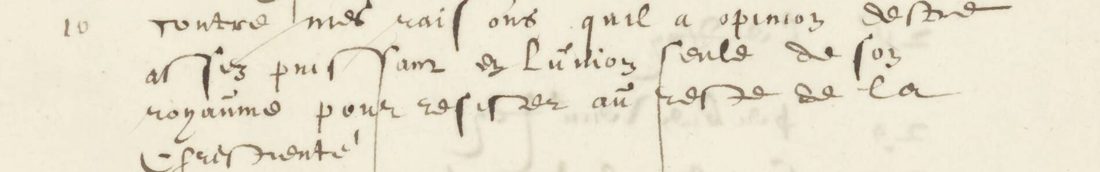 Contemporary list A, entry 10, on the right page