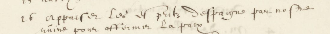 Contemporary list A, entry 16, on the right page