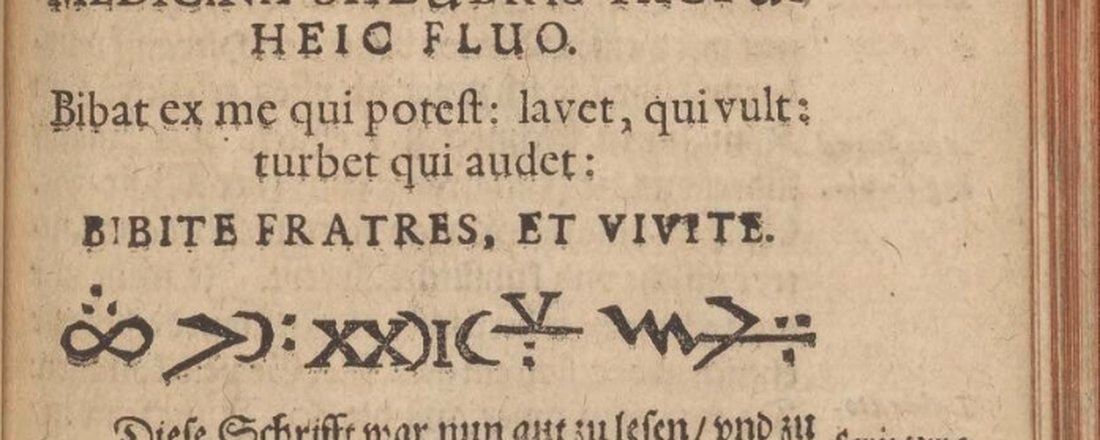 The line of signs under BIBITE FRATRES, ET VIVITE