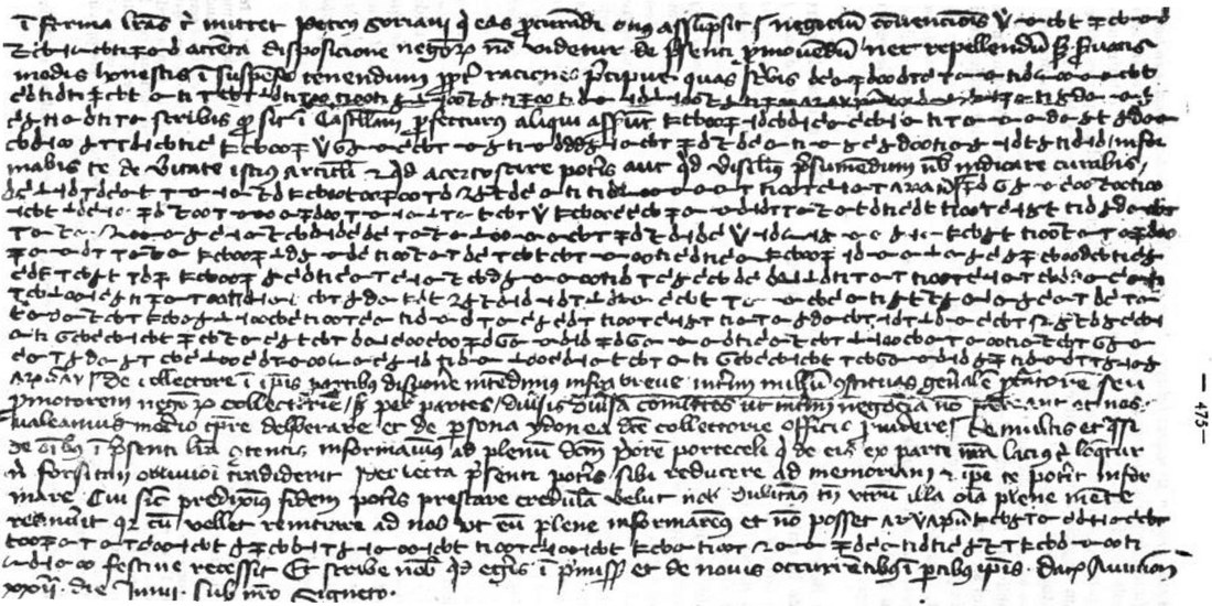A manuscript page of 26 lines: clear Latin cursive alternating with long lines of small joined cipher signs, ending Dat. Avinion xxii die Junii sub nostro signeto