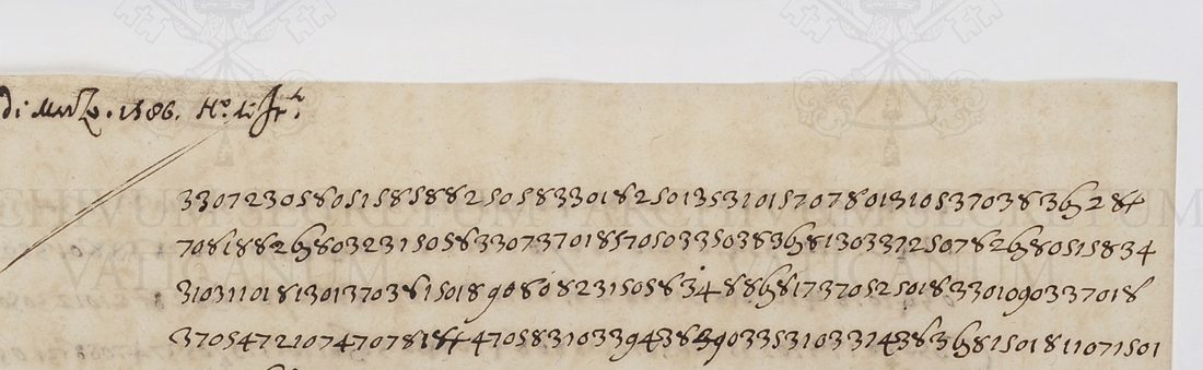 The head of the R16 despatch: a dated heading and continuous figures
