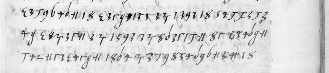 Three lines of f. 156r listing the beneficiaries of the partition