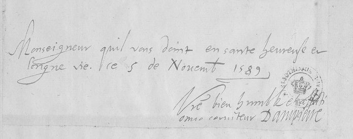 Manuscript lines with the cipher, from George Lasry&rsquo;s report