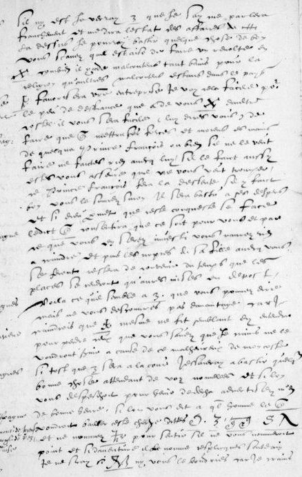 Manuscript lines with the cipher, from George Lasry&rsquo;s report