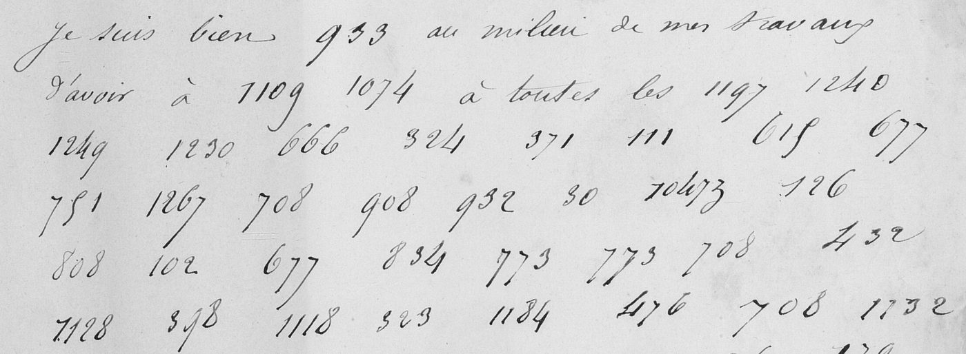 Manuscript lines with the cipher, from George Lasry&rsquo;s report