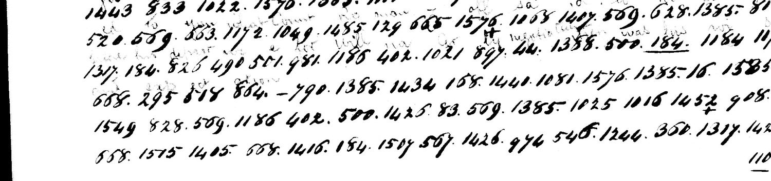 NARA M35 reel 3 frame 0206, left page, foot: code groups of No. 88 with the clerk's pencil decode above them, stopping after 668. 295. 818. 864