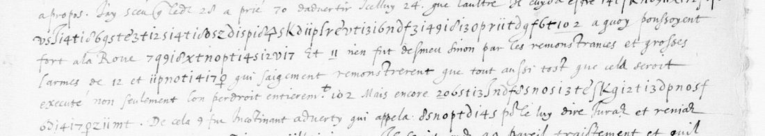 The lines with the cipher runs about the ligueurs and Villeroy