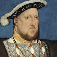Henry VIII: Portrait by Hans Holbein the Younger, c. 1537. Wikimedia Commons, public domain. Henry VIII