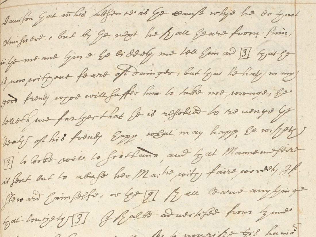 Harley MS 260 f. 369r, upper half, with the boxed codes 3, 9 and 3
