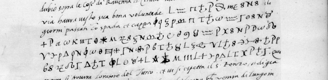The cipher lines of the letter of 24 December 1529