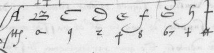 Manuscript lines with the cipher, from George Lasry&rsquo;s report