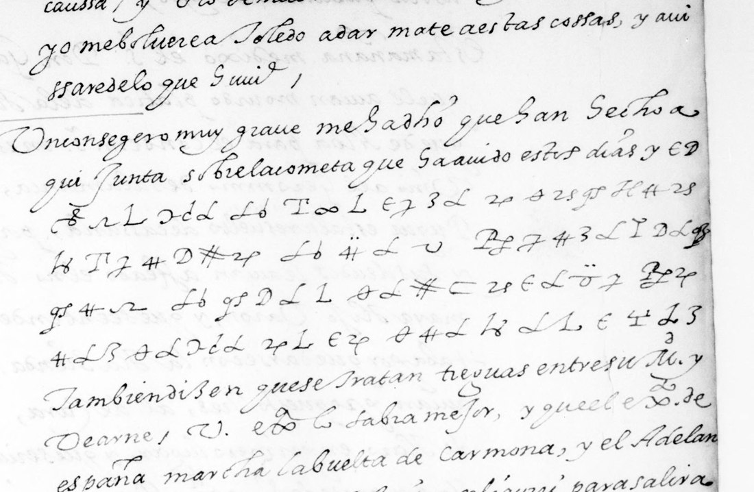 The clear introduction about a comet and the encrypted prediction on folio 197 recto