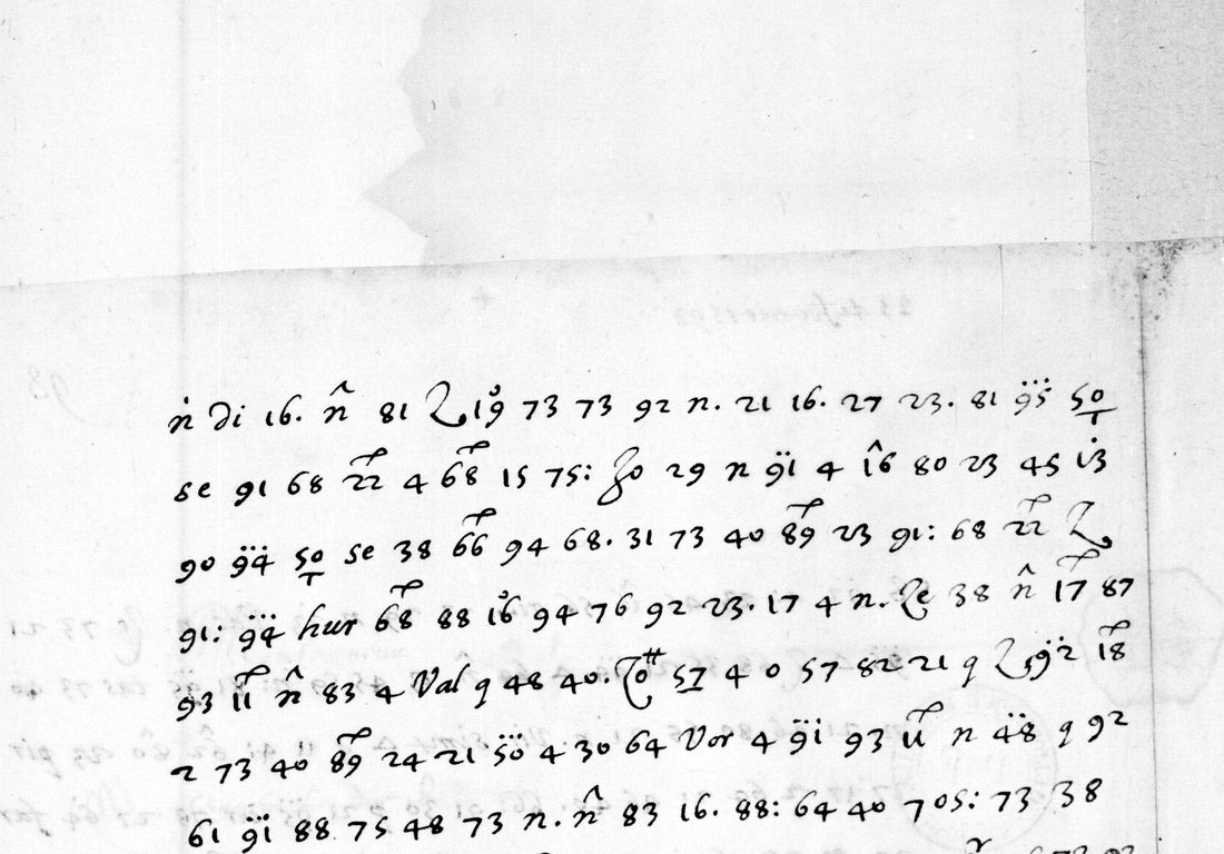 BnF fr. 3983 f. 98:17行の音節暗号と、その下の平文の日付