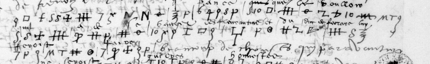 Manuscript lines with the cipher, from George Lasry&rsquo;s report