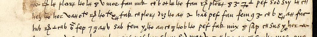 AHN Estado 8715 N.57, three cipher lines containing echar la soga tras el caldero