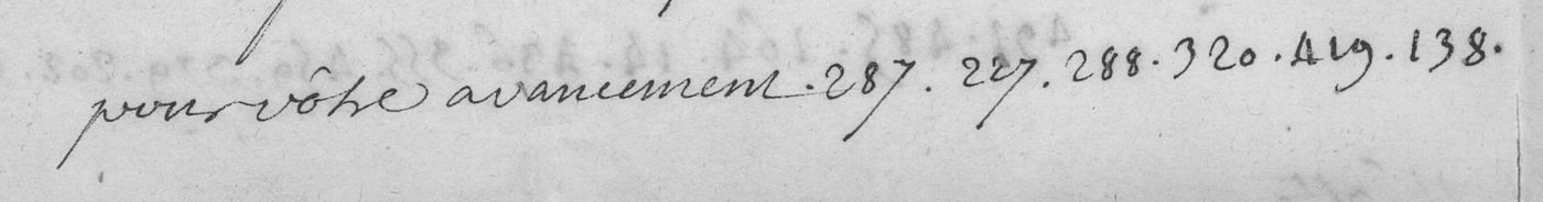 Manuscript lines with the cipher, from George Lasry&rsquo;s report
