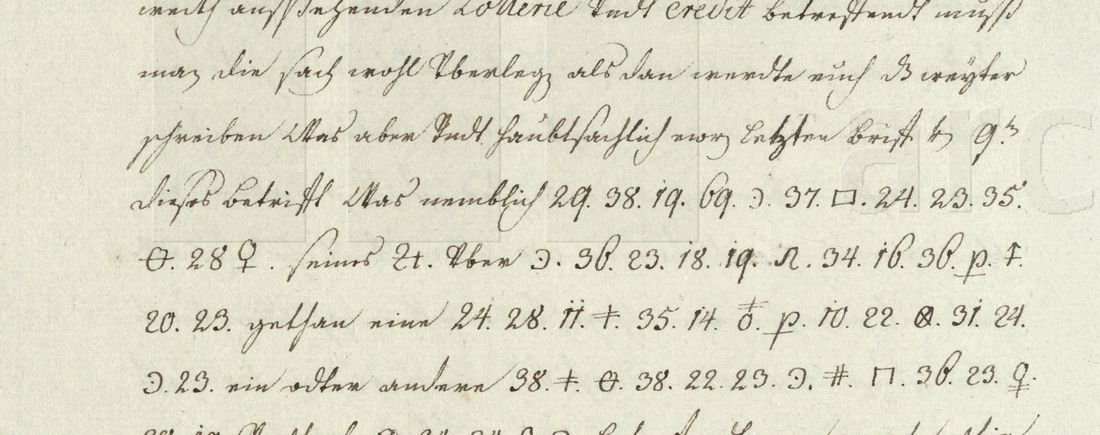 Register copy, page 408: cipher in numbers and graphic signs